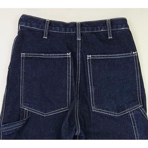 J. Galt Size Medium Womens 29" Inseam Five Pocket Blue Denim Carpenter Jeans - Picture 9 of 11
